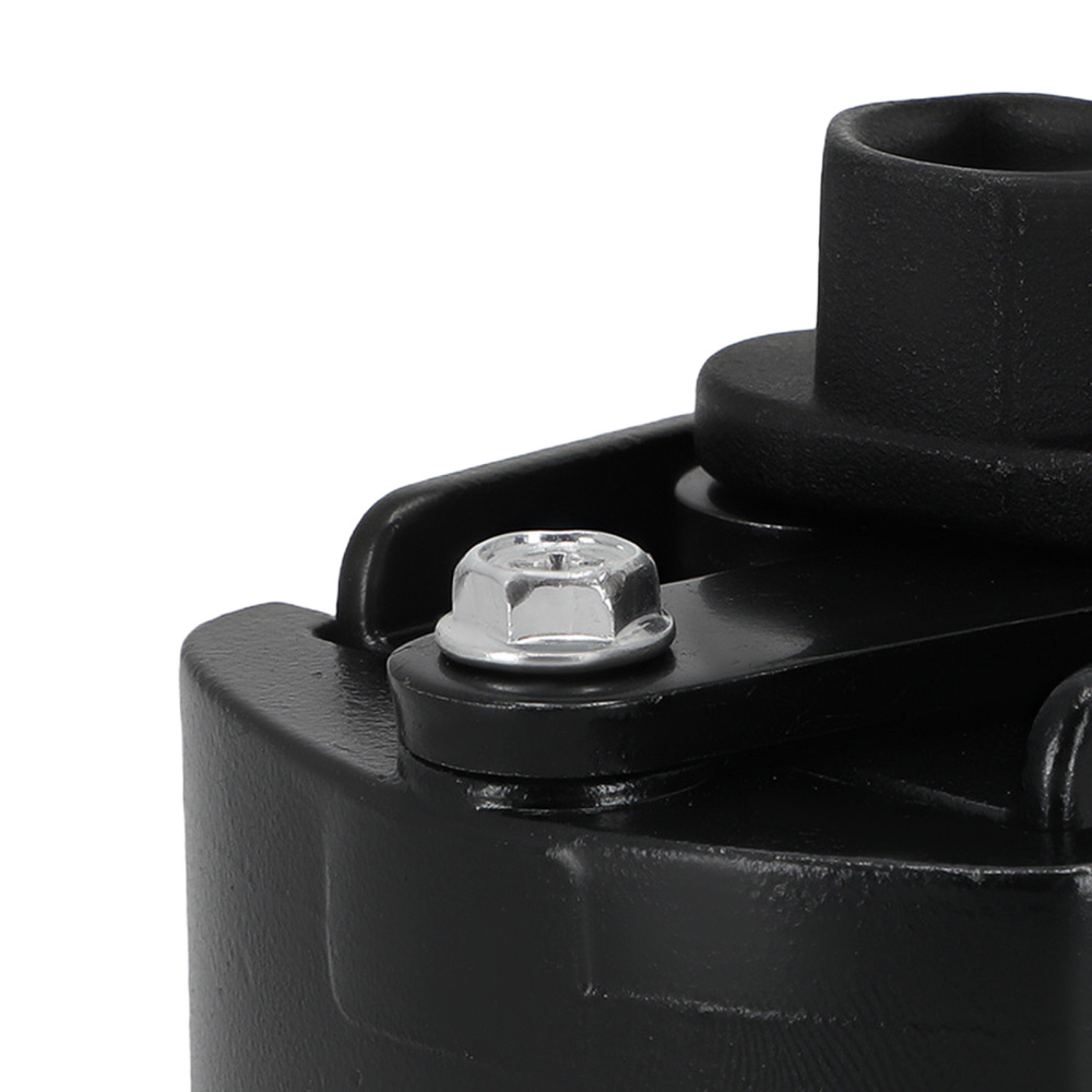 2-Jaw Oil Filter Wrench Socket Tool 1/2 Drive 80-105mm Range Steel Black